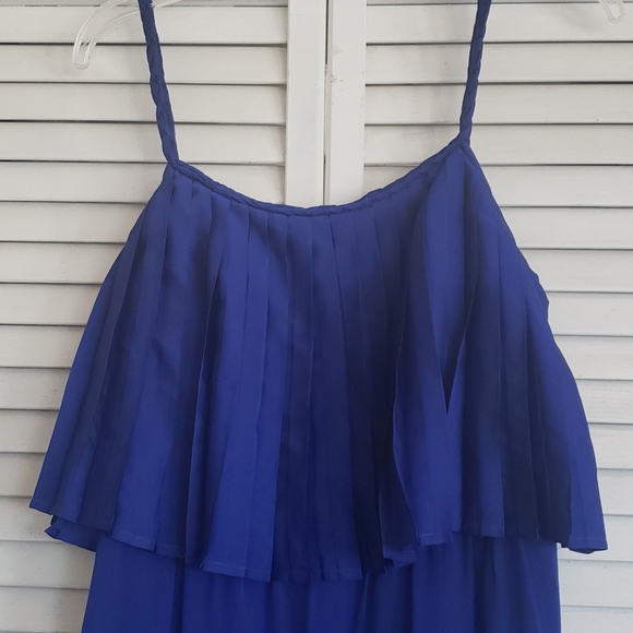 TULEE Cobalt Blue Maxi w/Spaghetti Straps, Medium - Picture 3 of 8